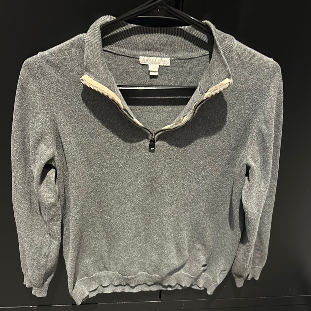 Excellent condition Boys Burberry quarter zip sweater